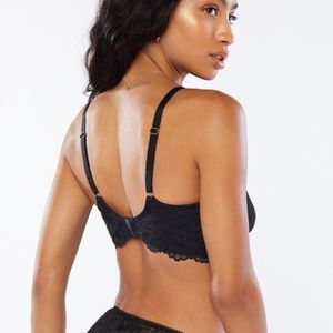 Black Lace Savage X Fenty Bra 34D